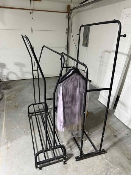 Photo of free Two Wheeled Clothing Racks (Sayreville) #1