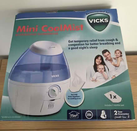 Photo of free Vicks VUL520E1 Mini CoolMist Ultrasonic humidifier (Aston Clinton HP22) #3