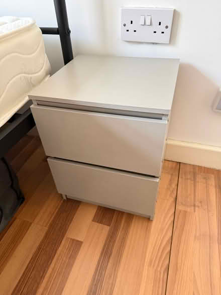 Photo of free Grey Bedside drawers (LE1) #4