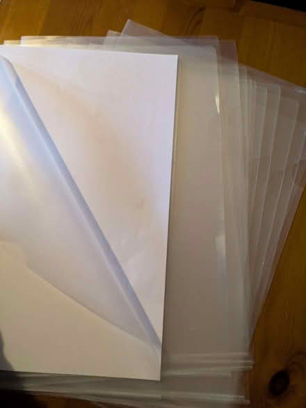 Photo of free 15 x Plastic A4 Protectors (Thrupp GL5) #1