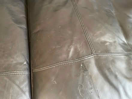 Photo of free Black leather sofa (Sherwood NG5) #2