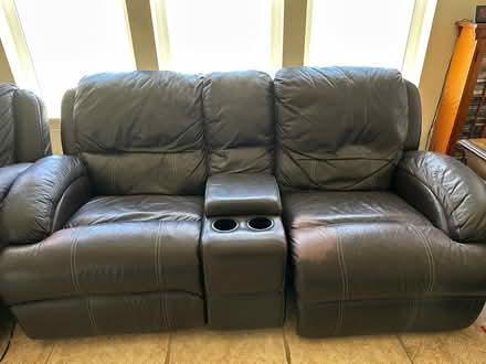 Photo of free Couch, loveseat, recliner (Upper Yucaipa) #2