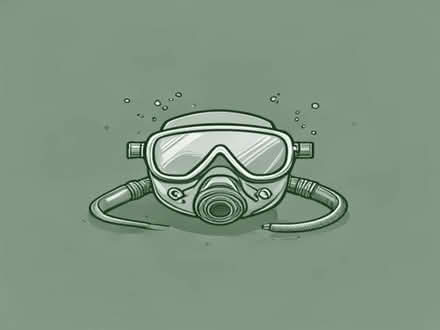 Photo of Divers mask and snorkel (Bayston Hill SY3) #1