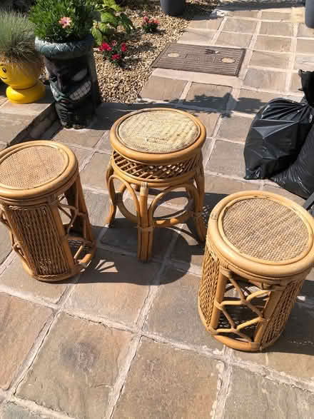 Photo of free Bamboo tables x 3 (Bedworth CV12) #3
