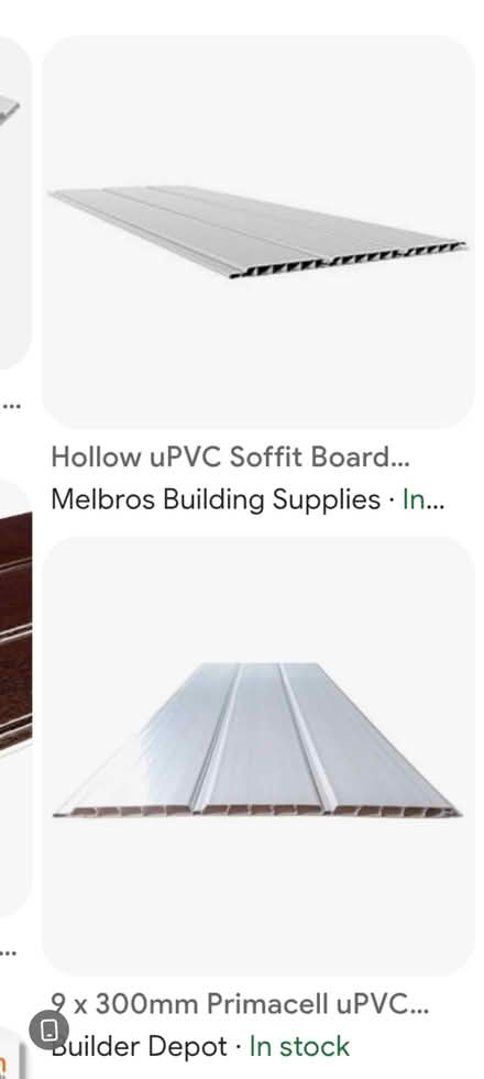 Photo of White Hollow soffit board (Morecambe LA4) #1