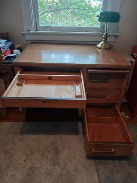 Photo of free Solid wood desk (Allendale neighborhood) #1
