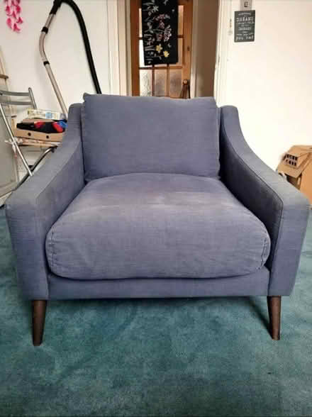Photo of free Blue arm chair (lancing BN15) #1