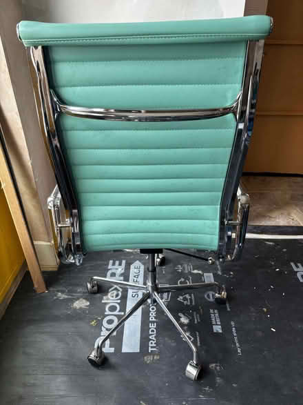 Photo of free Mint Green Office Chair (Chrome Frame) (Lavender Hill SW11) #2