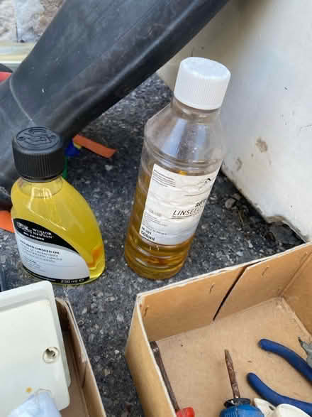 Photo of free Refined linseed oil (Easton, Portland DT5) #1