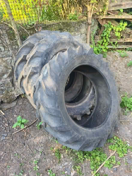 Photo of free used rear tractor tyers ideal for planters or herbs (Whittle le Woods PR6) #1