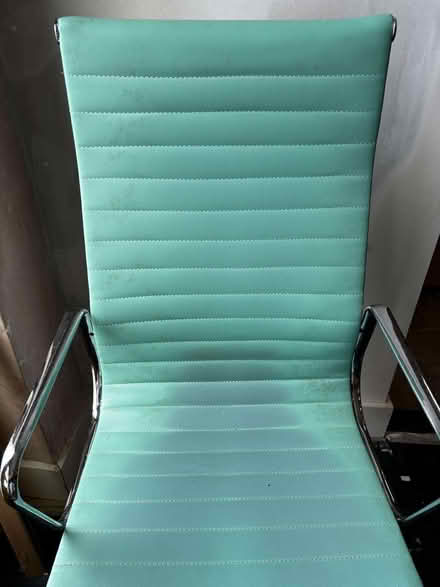Photo of free Mint Green Office Chair (Chrome Frame) (Lavender Hill SW11) #3