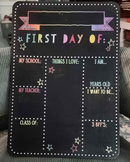 Photo of free First Day of... Chalkboard (Ambler) #1
