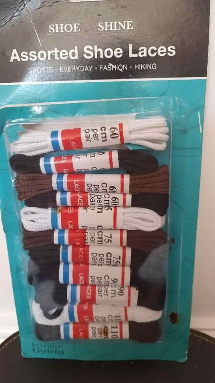 Photo of free New shoe laces in pkt (Byfleet KT14) #1