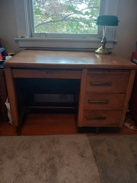 Photo of free Solid wood desk (Allendale neighborhood) #2