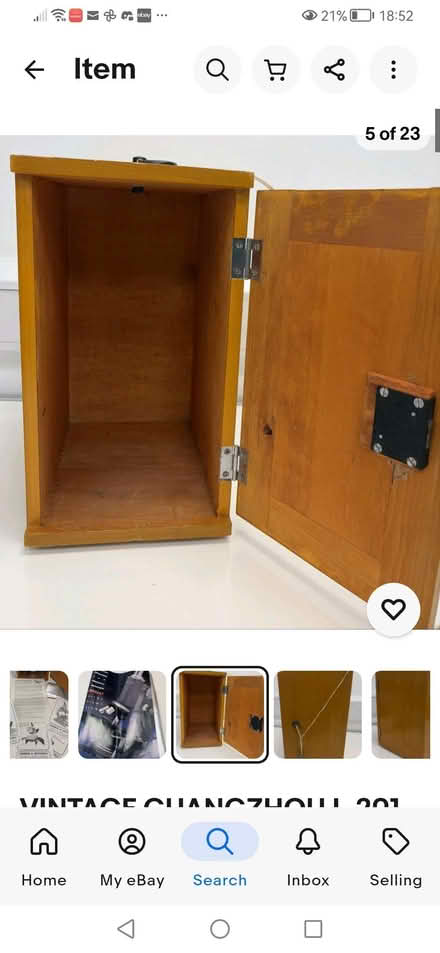 Photo of Wooden case for microscope (Hanworth RG12) #1