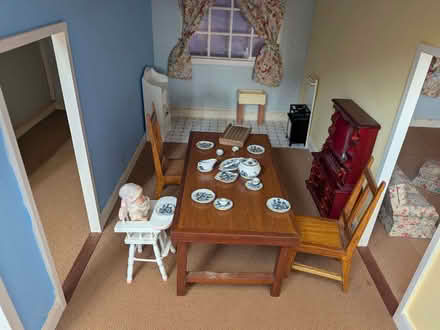 Photo of free A handmade dolls house with dolls and funiture. (Alton GU34) #3