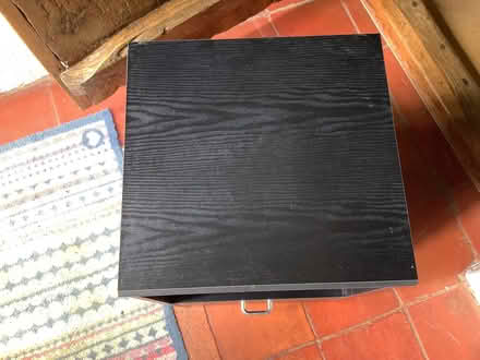 Photo of free Black bedside cabinet/magazine rack/LP rack (Kidlington OX5) #3