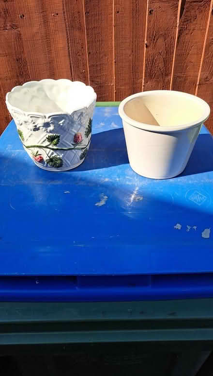 Photo of free X2 plant pot holders (Littlehaven) #1