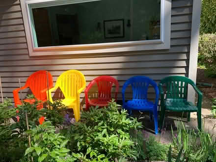 Photo of free Plastic outdoor chairs (Shoreline) #1
