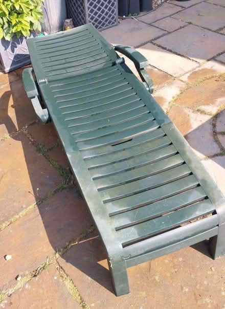 Photo of free Sturdy sun lounger with cushion (Hucclecote GL3) #3