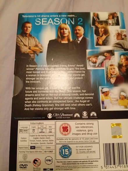 Photo of free Medium season 2 DVD boxset (Fords Farm RG30) #2