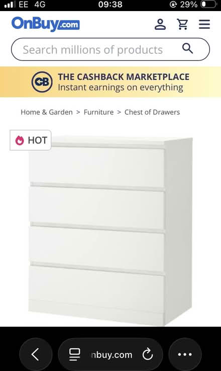Photo of free White chest of drawers (Harringay N4) #1