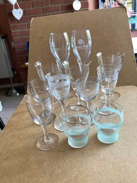 Photo of free Mixed lot glasses: Champagne/wine etc. (St James, South Elmham IP19) #1