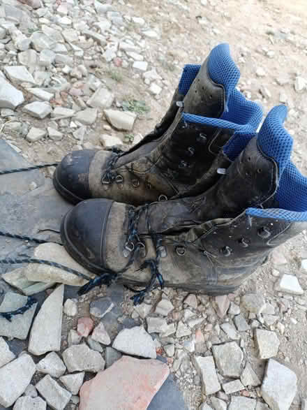 Photo of free Chainsaw boots (TN38 Crowhurst Rd) #1
