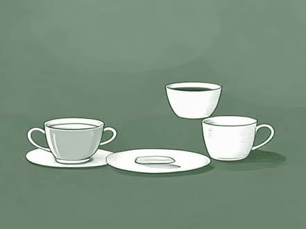 Photo of free China cup saucers and mugs + other kitchen crockery (Woodhouse Park M22) #1