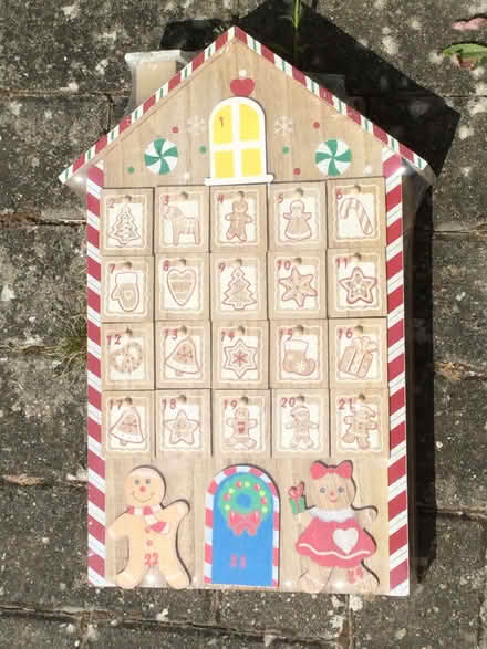 Photo of free wooden gingerbread advent calendar (Calverton MK11) #1