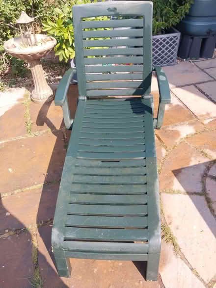 Photo of free Sturdy sun lounger with cushion (Hucclecote GL3) #1