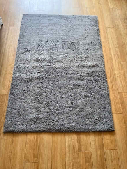 Photo of free Grey faux fur rug ideal for pets (Hillmorton CV22) #1