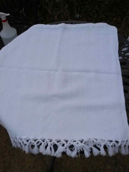 Photo of free Pale cream textured sofa back cover W:44" L:24" (Kempsey WR5) #1