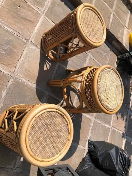Photo of free Bamboo tables x 3 (Bedworth CV12) #2