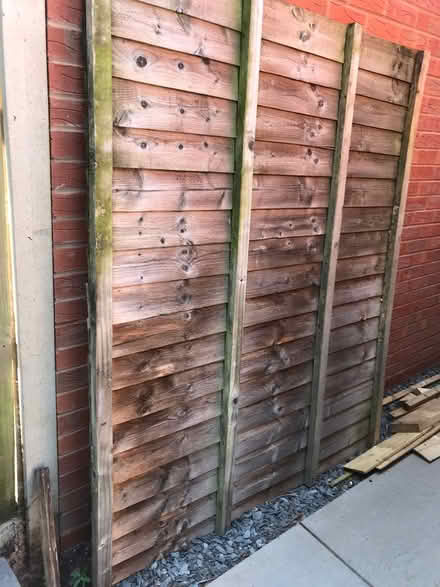Photo of free Weathered sturdy fence panels x 4 (Bewdley DY13) #1