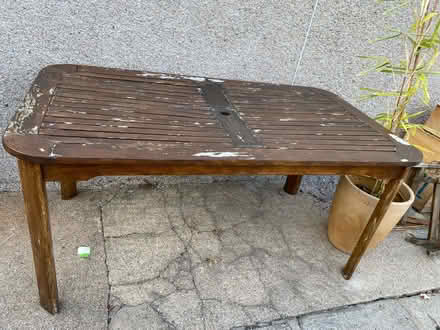 Photo of free Large Garden table (Cornhill AB15) #1