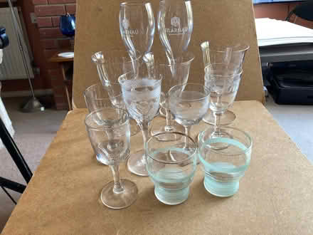 Photo of free Mixed lot glasses: Champagne/wine etc. (St James, South Elmham IP19) #2