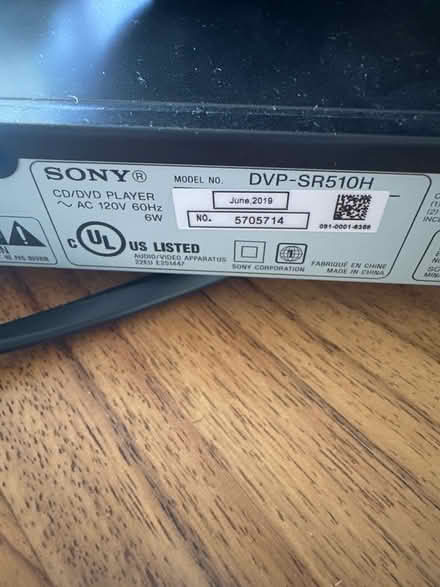 Photo of free SONY CD /DVD player with remote (New York City) #1