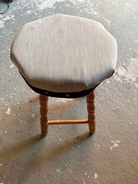 Photo of free Small upholstered wooden stool (Walton Summit PR5) #2