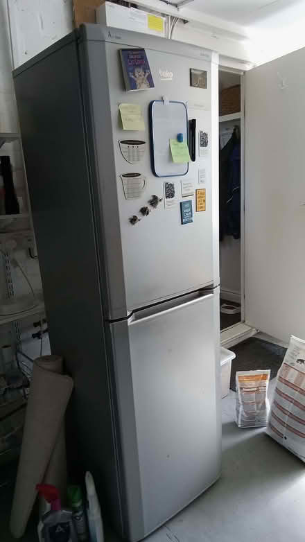 Photo of free Large verticle silver Beko fridge freezer (Ivy Farm SK11) #1