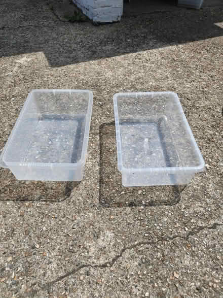 Photo of free 2 x plastic trays (Hurst Park, Molesey KT8) #1
