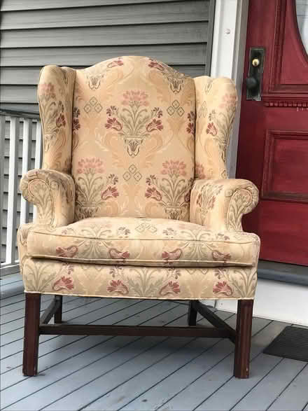 Photo of free Chair, winged back (41 Hodges Avenue. Taunton) #2