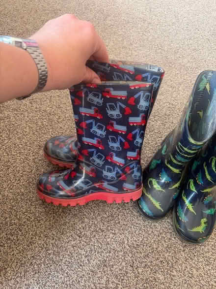 Photo of free 2 pairs (size 10) kids wellies (TN35 Ore) #3
