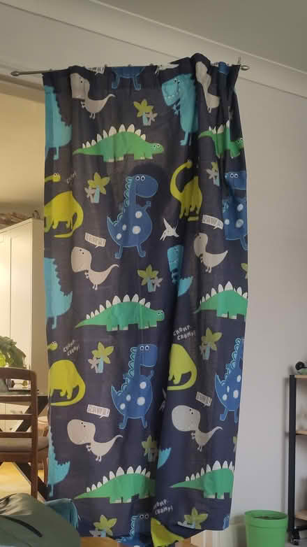 Photo of free Small dino print curtain with rail (South Oxford OX4) #1