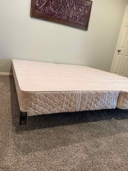 Photo of free 2 box springs & metal bed frame (Pearland - Dixie Fm & 518) #2