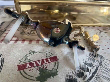 Photo of free Brass looking finish composite front doo furniture (Goffs Oak EN7) #2