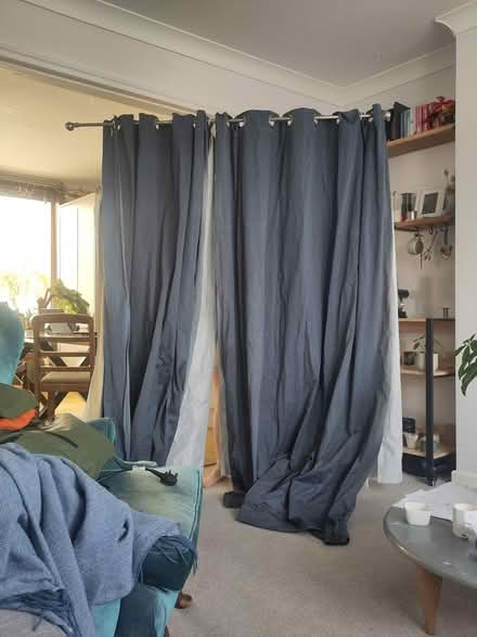 Photo of free Blue curtains with rail (South Oxford OX4) #1