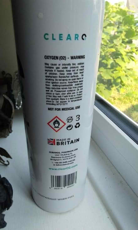 Photo of free Small oxygen cylinder. (Hester's Way GL51) #1
