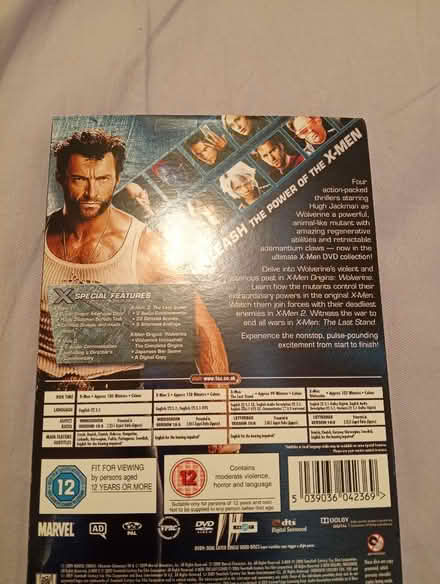 Photo of free X-men quaddrilogy - DVD box set (Fords Farm RG30) #2