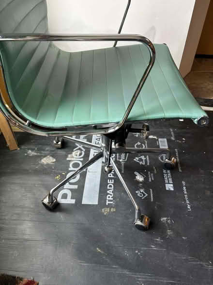 Photo of free Mint Green Office Chair (Chrome Frame) (Lavender Hill SW11) #1